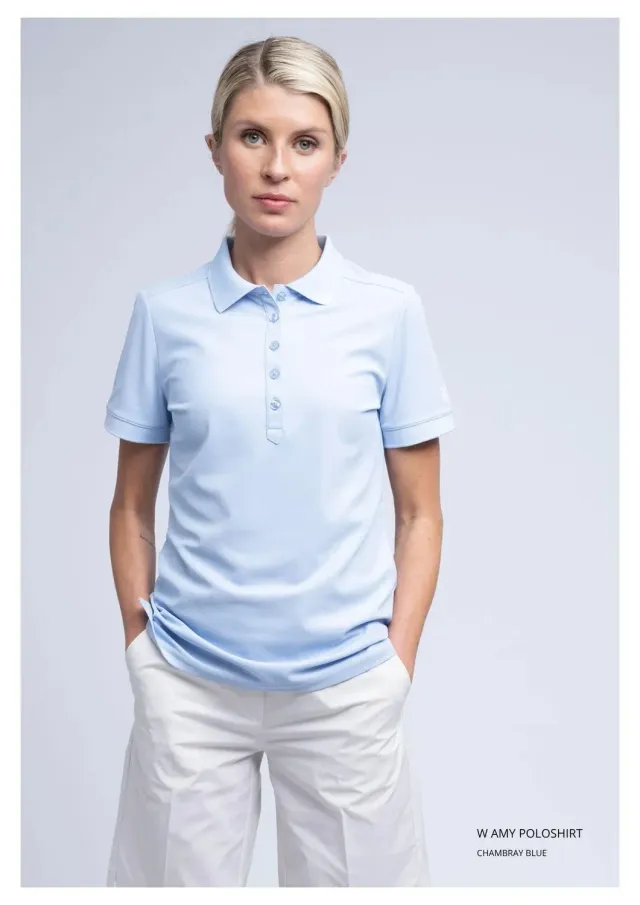 CROSS SPORTSWEAR Amy Poloshirt golfpiké chambray blue
