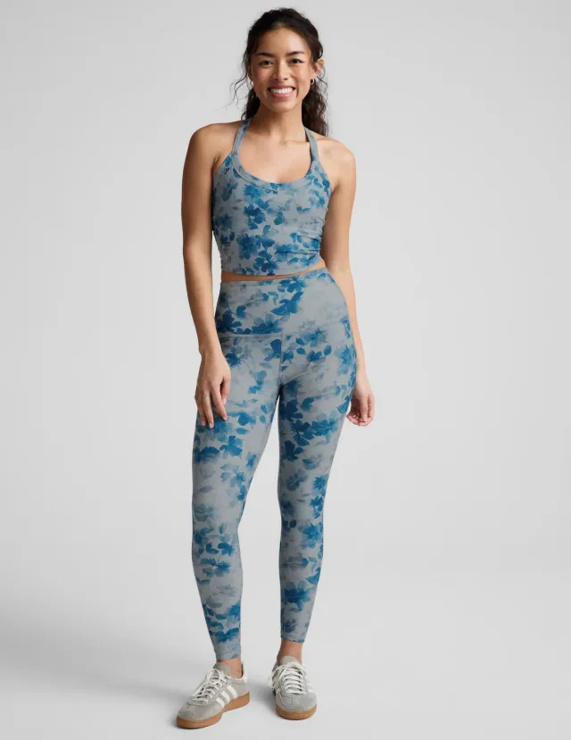 Beyond Yoga SoftMark Daydream Meadow High Waisted Midi leggings blå