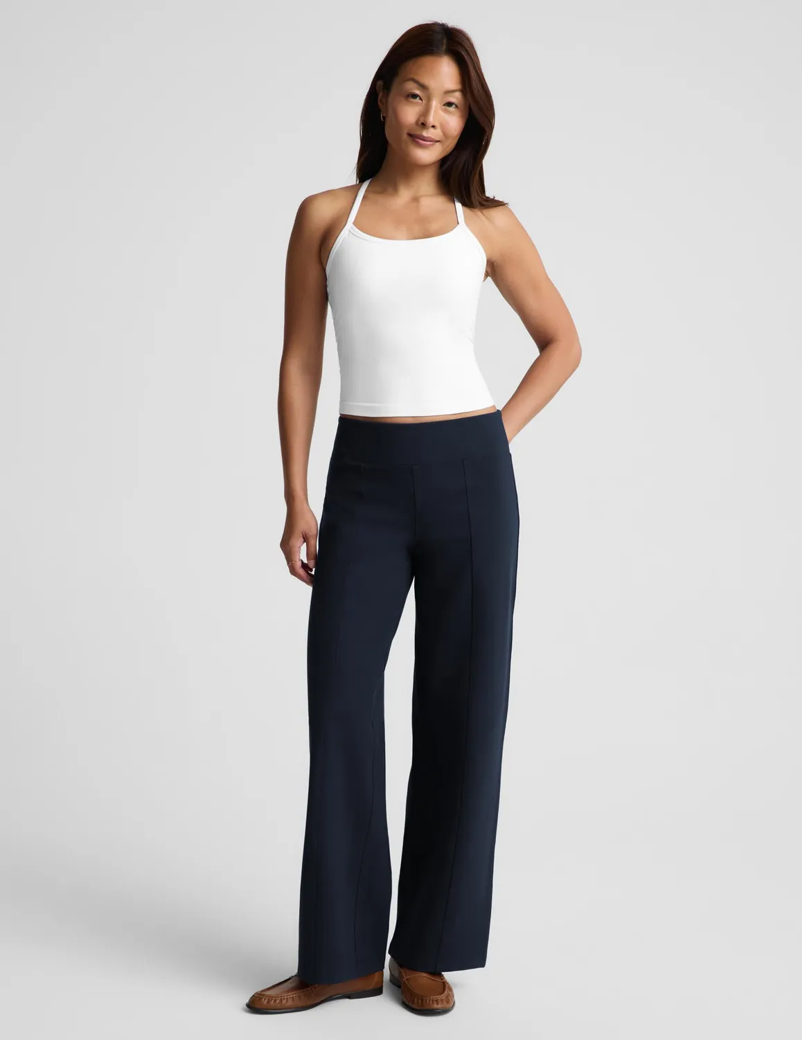 Beyond Yoga Spacedye Slim Racerback Midway linne Cloud White
