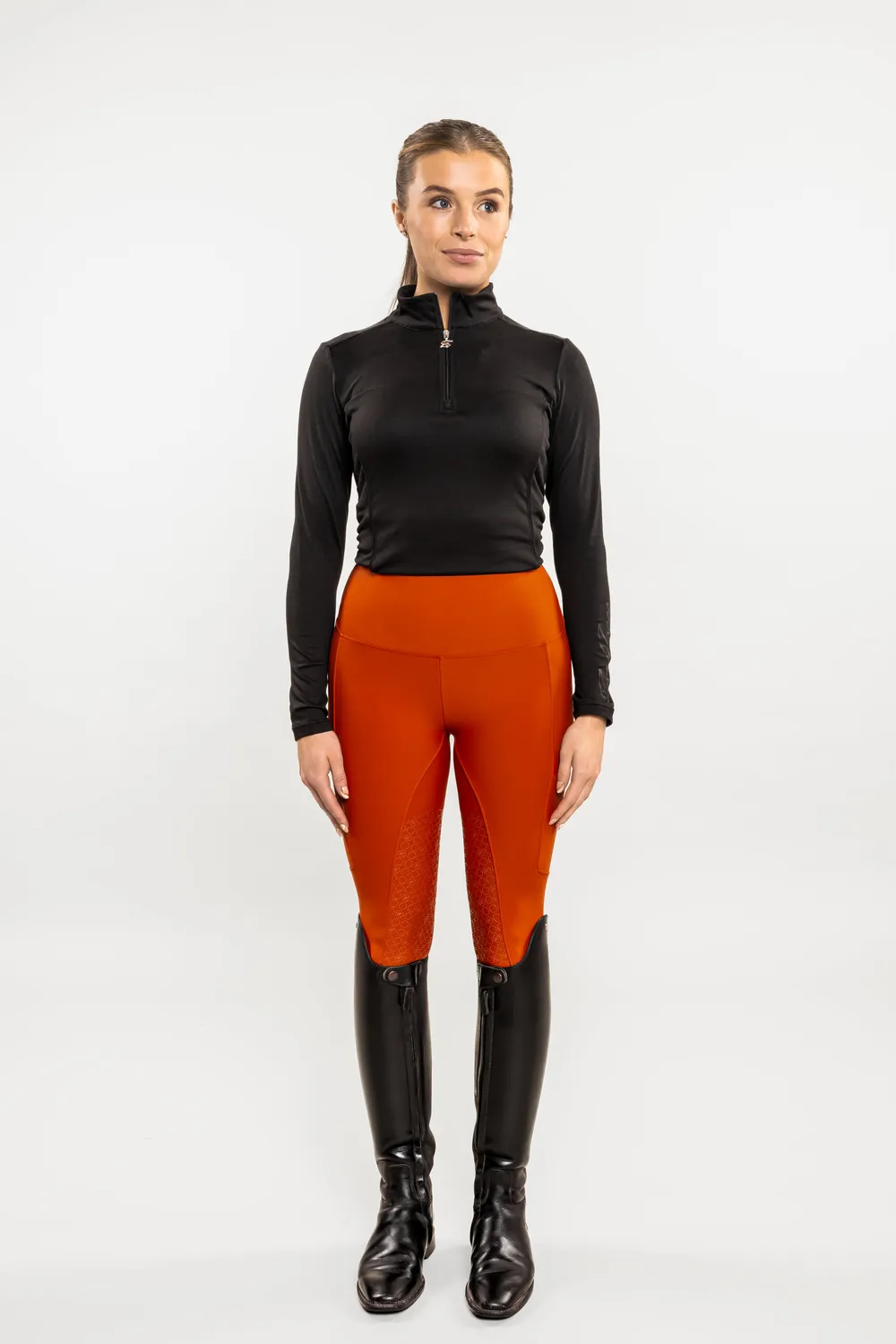 ZacZess Ohio ridleggings rostorange mobilfickor