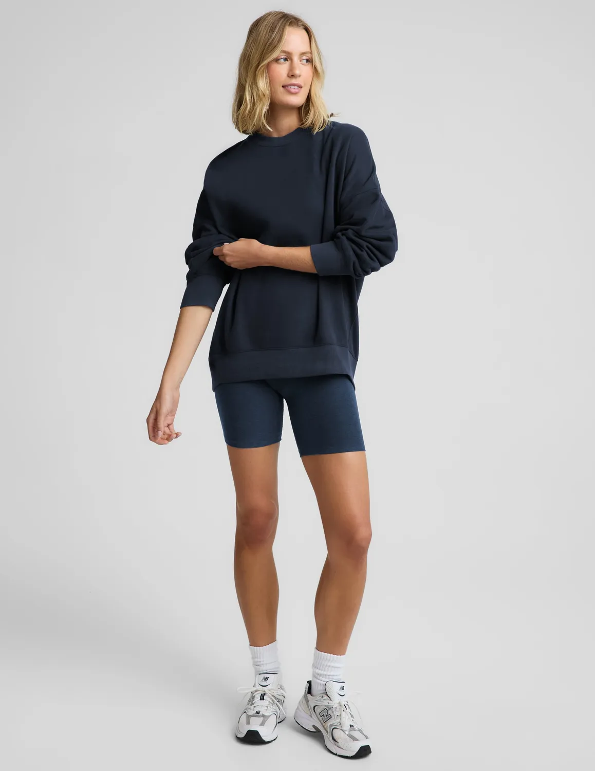 Beyond Yoga LuxeFleece 2.0 Oversized sweatshirt Nocturnal Navy