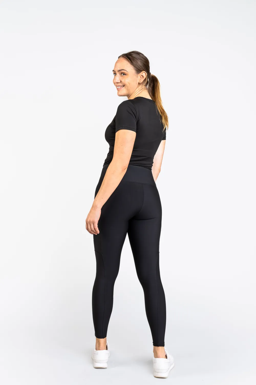 ZacZess Workout Leggings träningstights svart XS hög midja