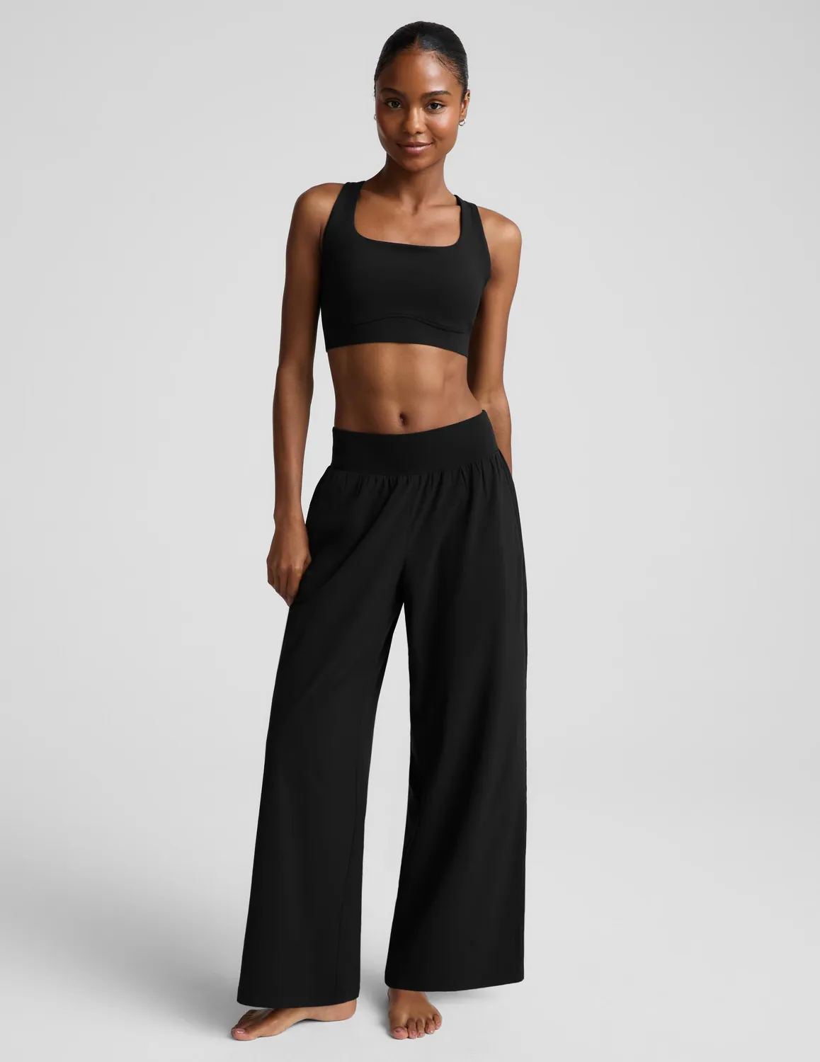 Beyond Yoga glowzone Hybrid Straight Leg träningsbyxor Black 29"
