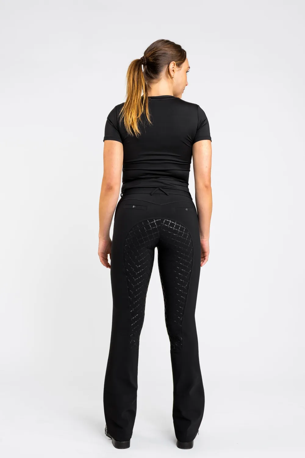 ZacZess BootCut Performance Breeches Ridbyxor Svart hög midja