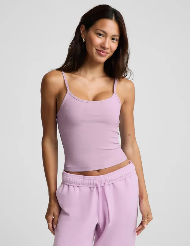 Beyond Yoga Spacedye Forever Tank linne Lavender Cream med bh