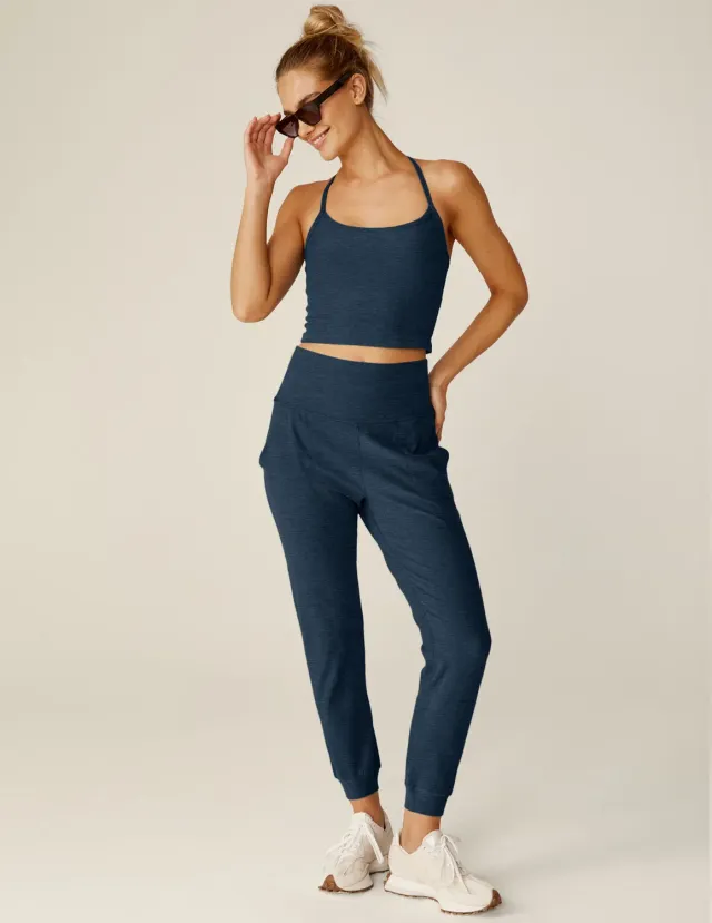 Beyond Yoga Spacedye Midi Jogger mjukisbyxor Nocturnal Navy mjuk