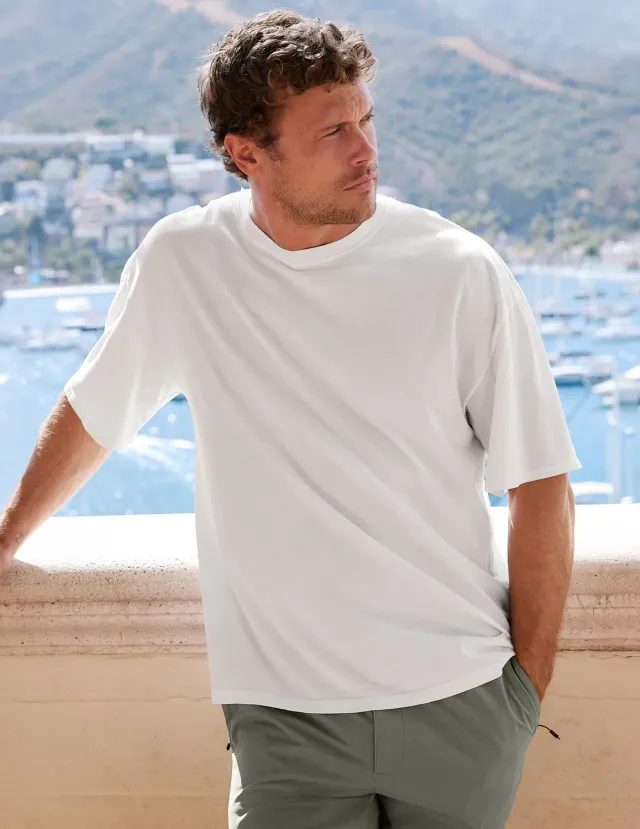 Beyond Yoga SoftKnit Cotton Tee t-shirt Crisp White bomull