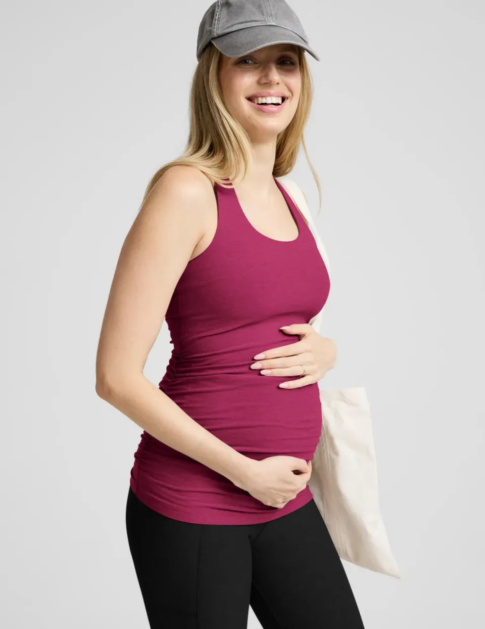 Beyond Yoga Spacedye Bases Covered mammalinne Sangria Heather med BH