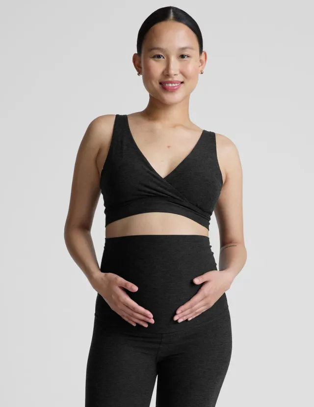 Beyond Yoga Spacedye Easiest Ever Long Nursing Bra Amningsbh Darkest Night