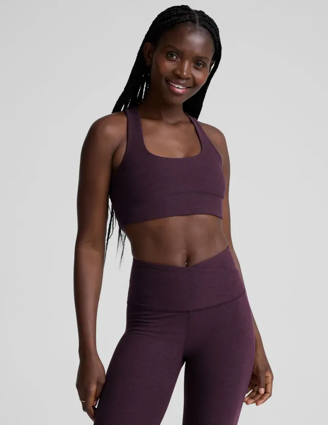 Beyond Yoga Spacedye Simplicity Long Line Bra 2.0 tränings-bh Lila