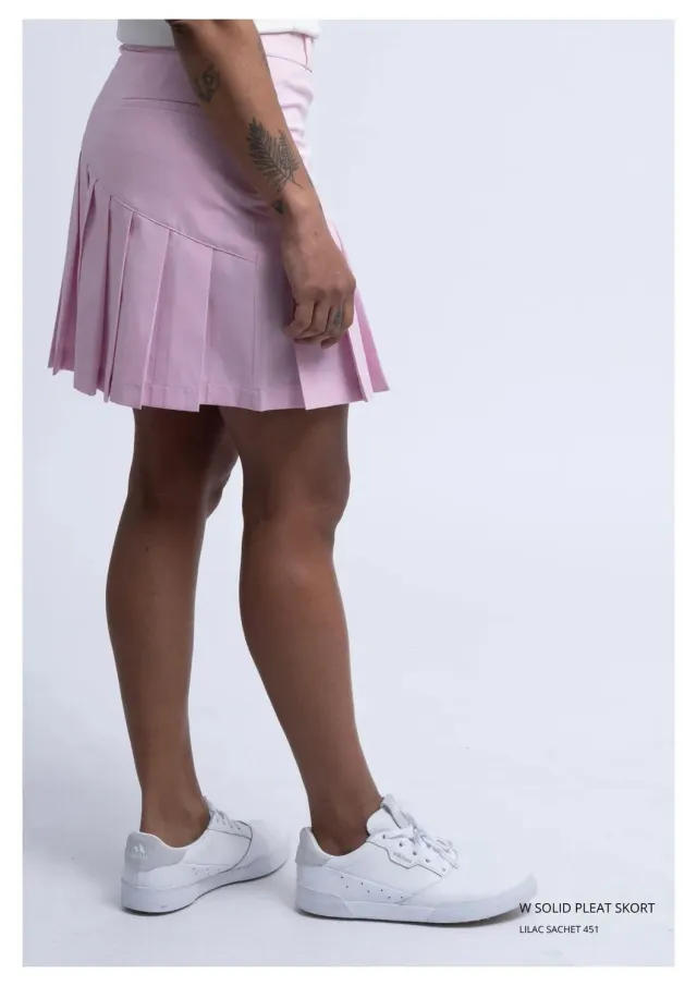 CROSS SPORTSWEAR Solid Pleat golfskort lilac sachet