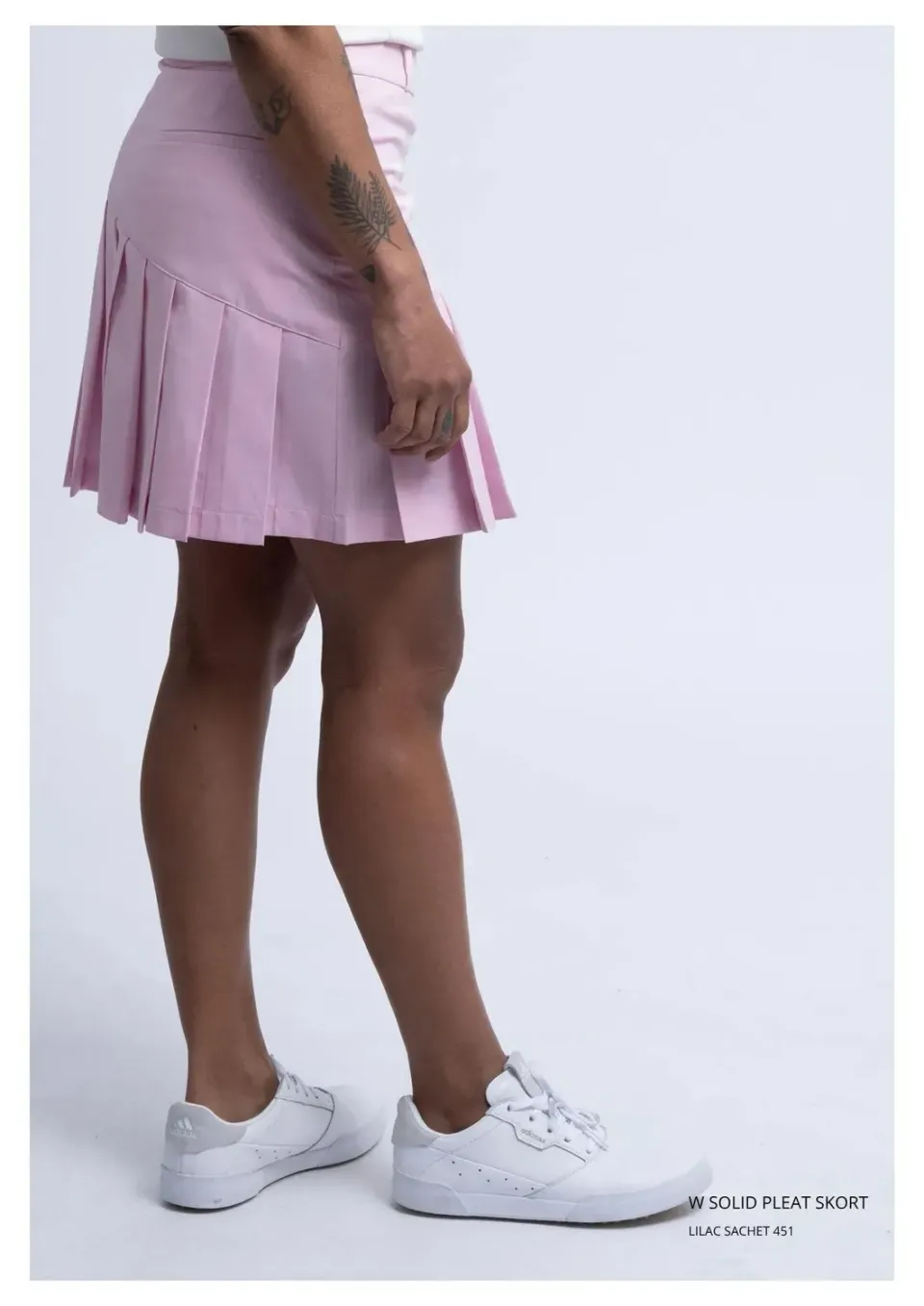 CROSS SPORTSWEAR Solid Pleat golfskort lilac sachet