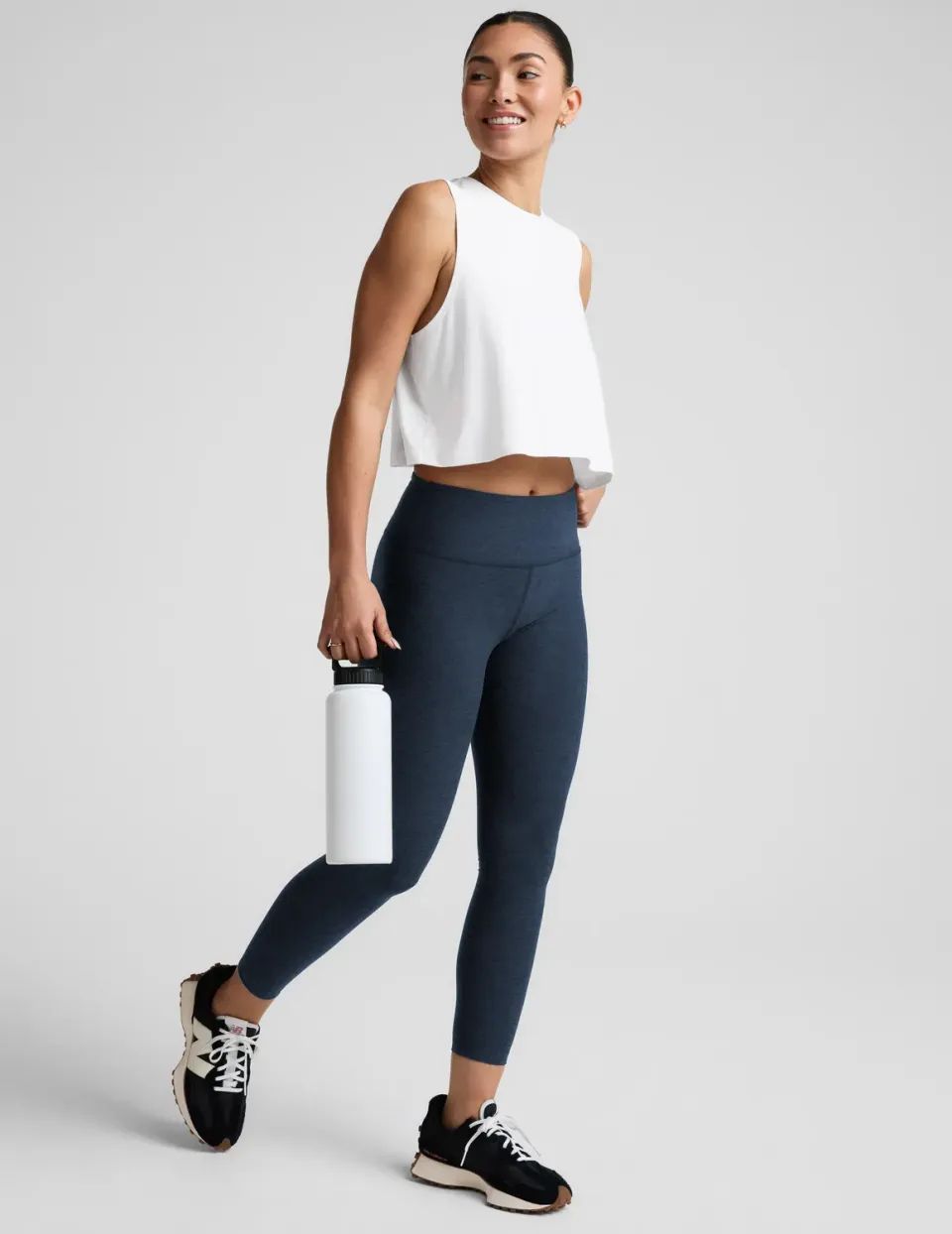 Beyond Yoga Spacedye Mid-Rise Legging träningstights Nocturnal Navy midi