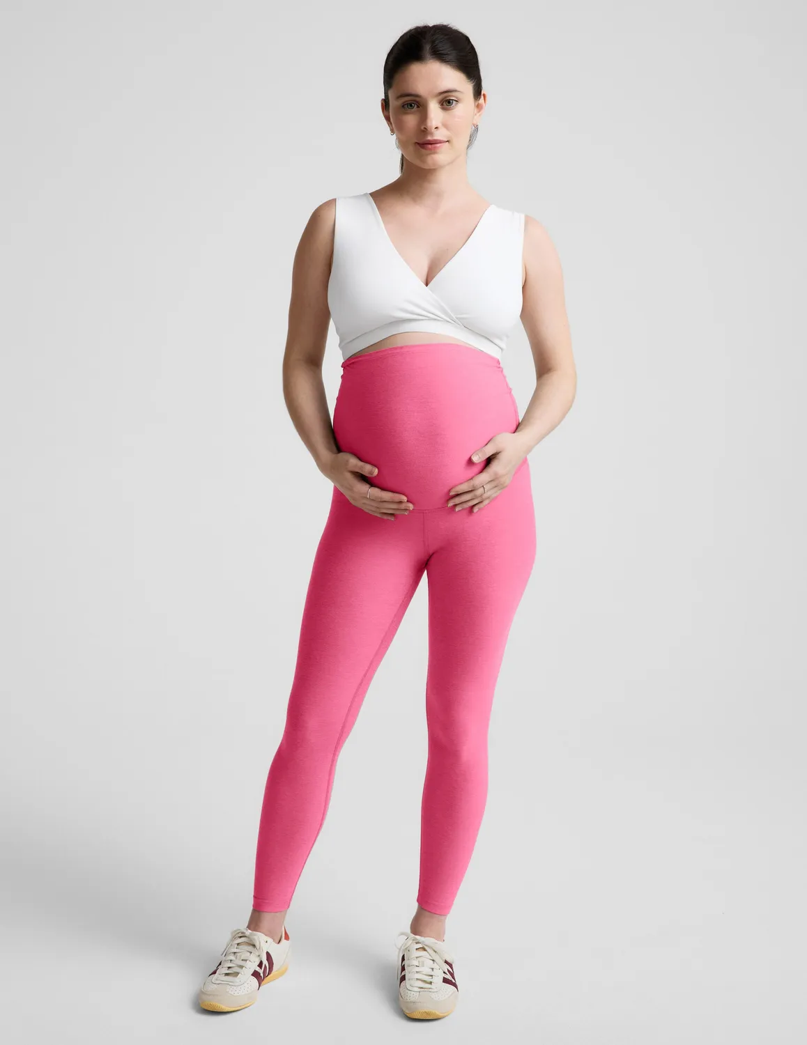 Beyond Yoga Spacedye Love the Bump Midi leggings Luscious Pink gravid