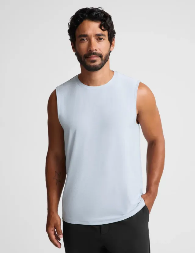 Beyond Yoga Always Beyond Muscle Tank 2.0 linne Cloud Drift herr