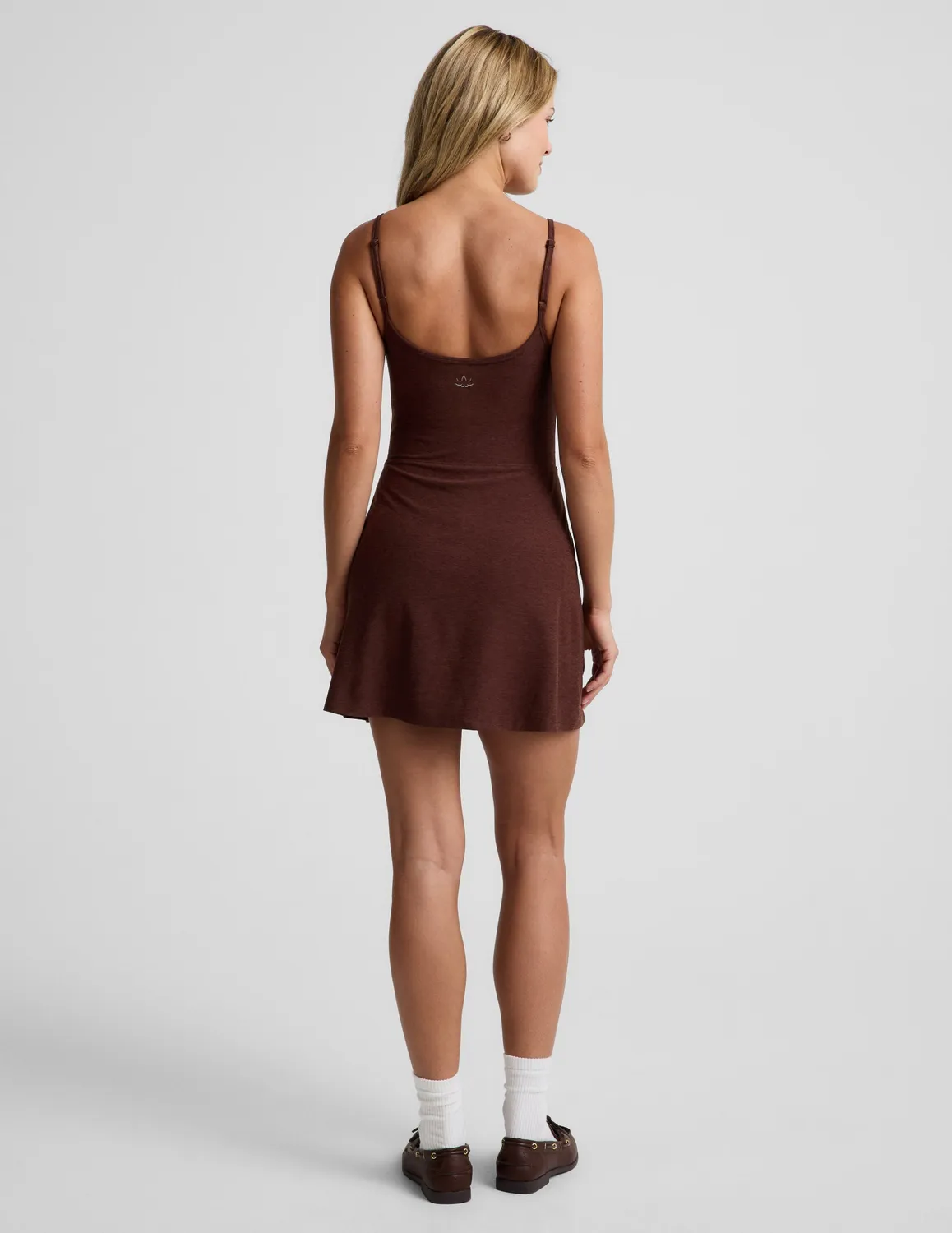 Beyond Yoga Midweight Spacedye Forever Dress klänning Iced Mocha mini