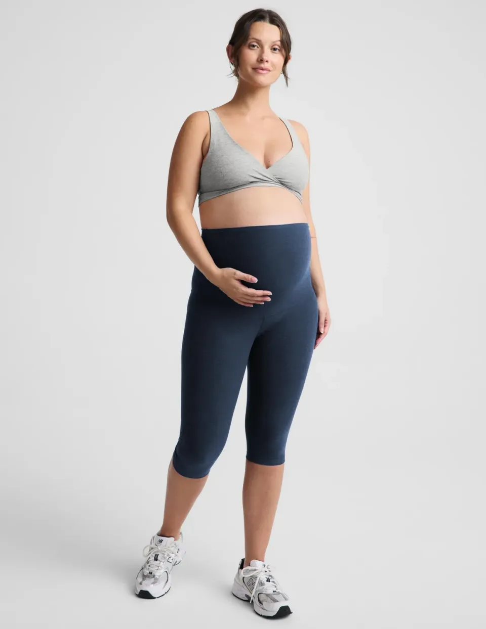 Beyond Yoga Spacedye gravidleggings pedal pusher marinblå