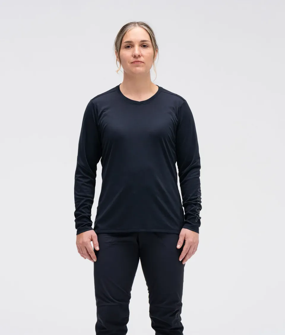 7MESH Roam långärmad tröja dam Black snabbtorkande