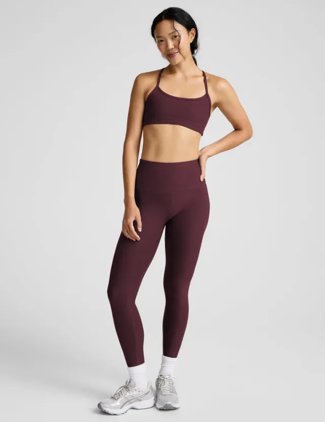 Beyond Yoga Spacedye Caught In The Midi High Waisted leggings cabernet heather