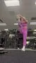 Beyond Yoga Spacedye Twist Front sport-bh blackberry melerad korsrygg