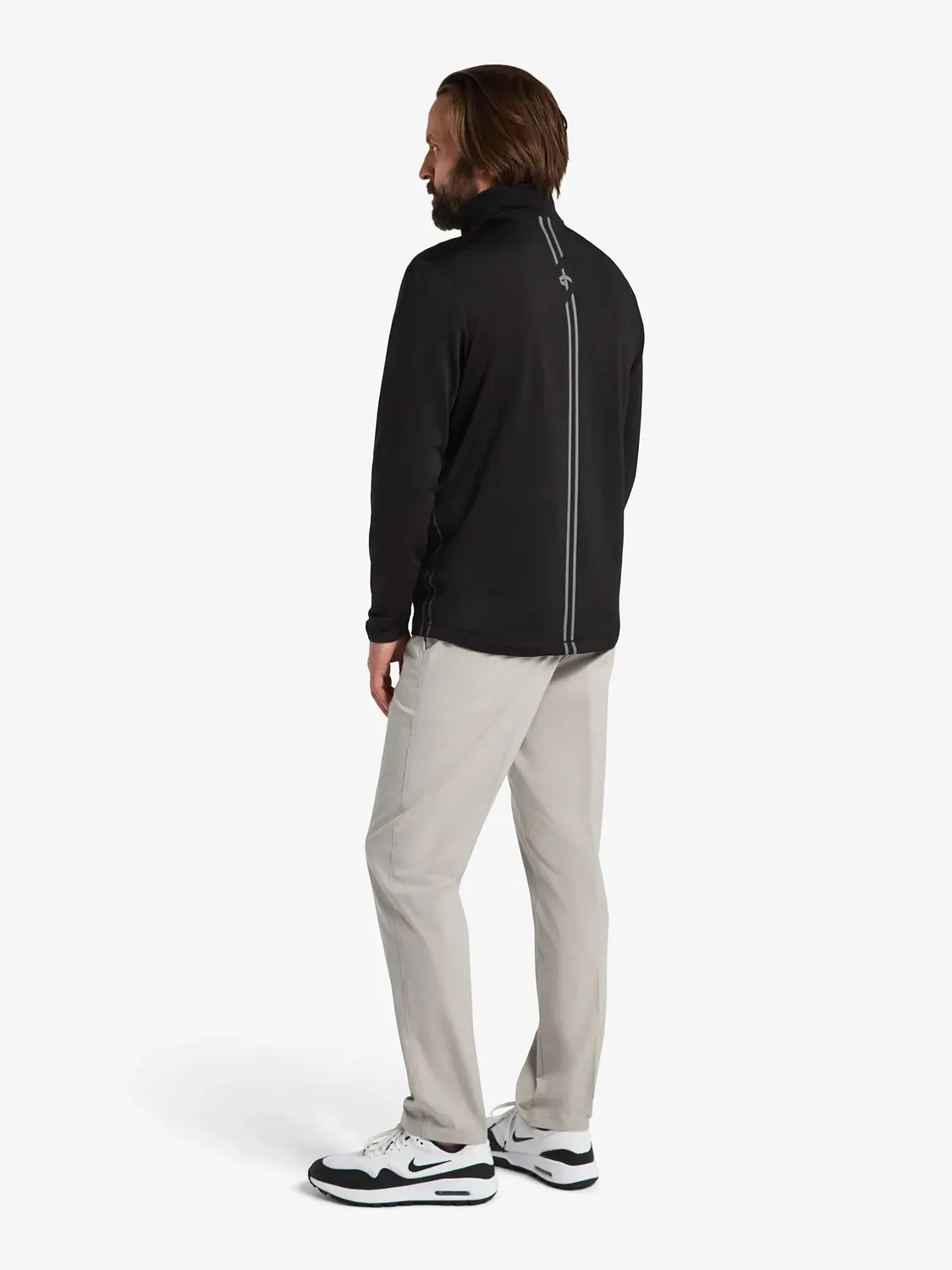 Cross Sportswear Athletic Light halvzip svart herr lätt