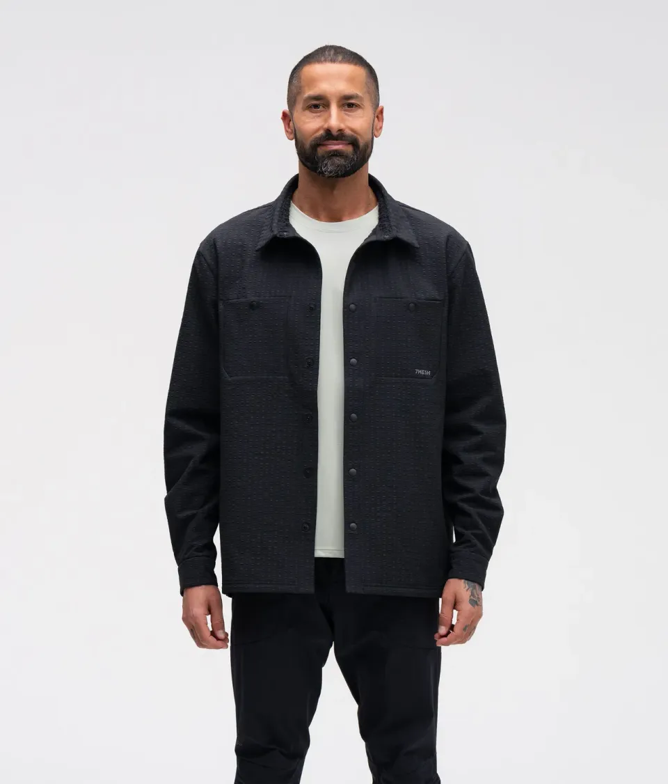 7MESH Chilco Snap Long Sleeve herr skjorta svart WTV