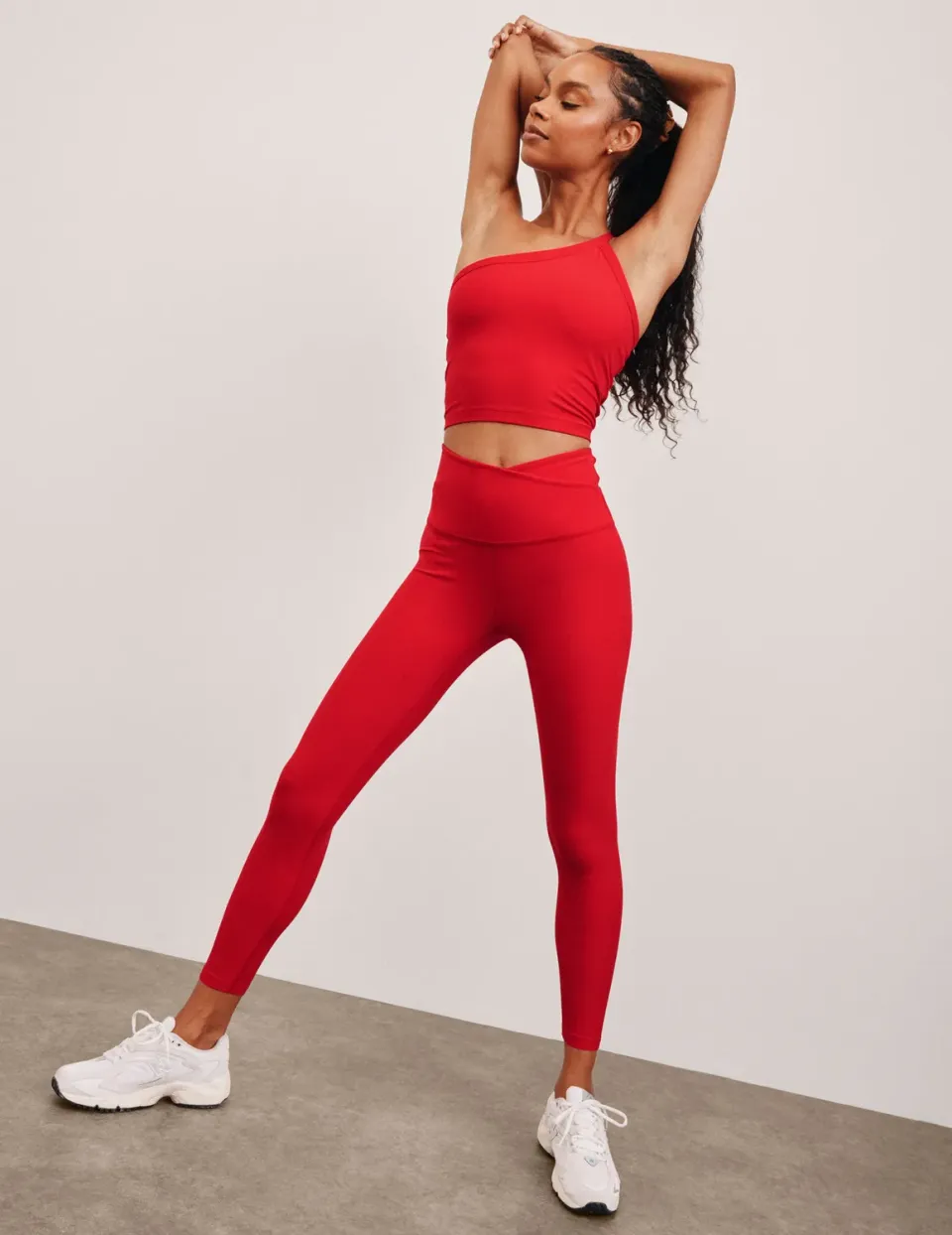 Beyond Yoga Spacedye At Your Leisure träningstights Candy Apple hög midja