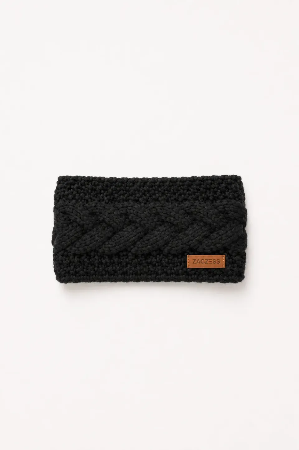 ZacZess Fargo Headband pannband svart teddyfoder