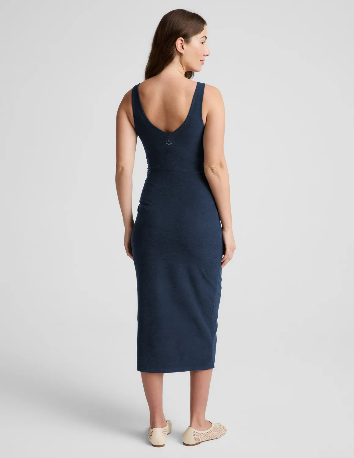 Beyond Yoga Spacedye Inspire Maternity Midi mammaklänning blå