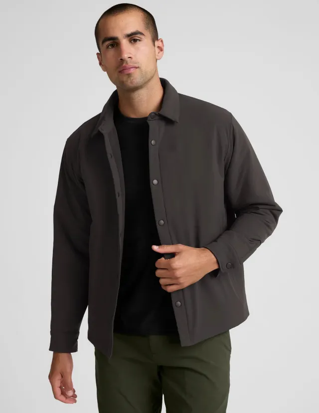 Beyond Yoga In Flight Insulated skjortjacka Black Ash vadderad