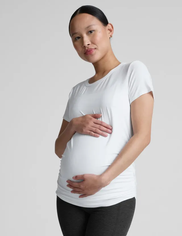 Beyond Yoga Featherweight One Only Maternity t-shirt vit mjuk
