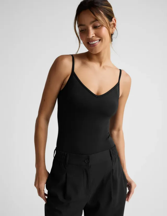 Beyond Yoga Pristine Bodysuit body Black inbyggd BH