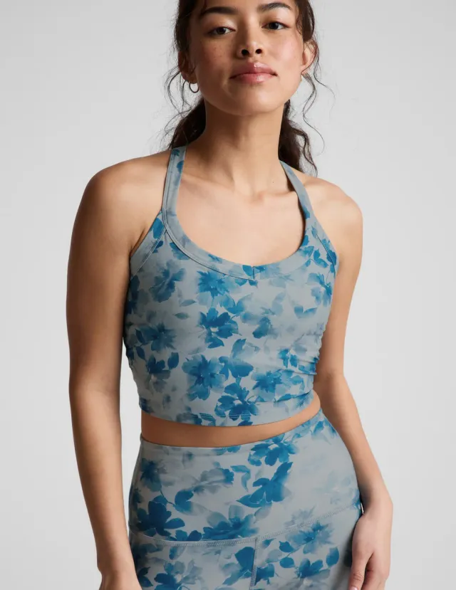 Beyond Yoga SoftMark On The Up linne Daydream Meadow sport-bh