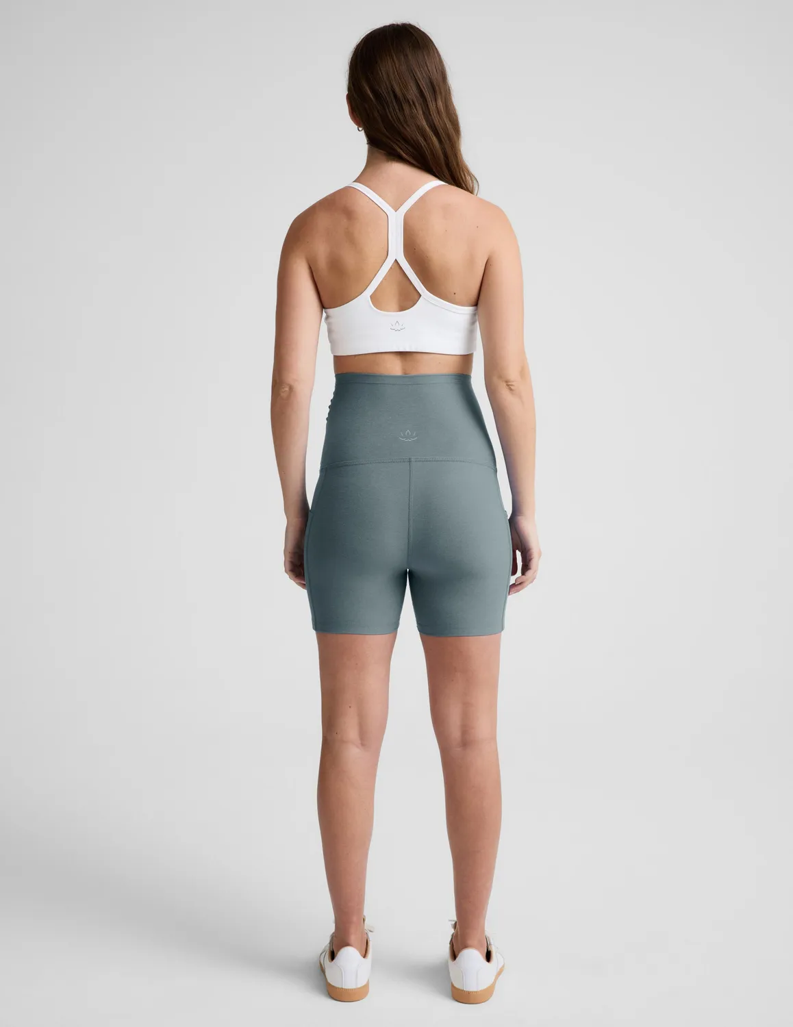 Beyond Yoga Spacedye Keep Pace 5" mamma-bikershorts Storm Heather