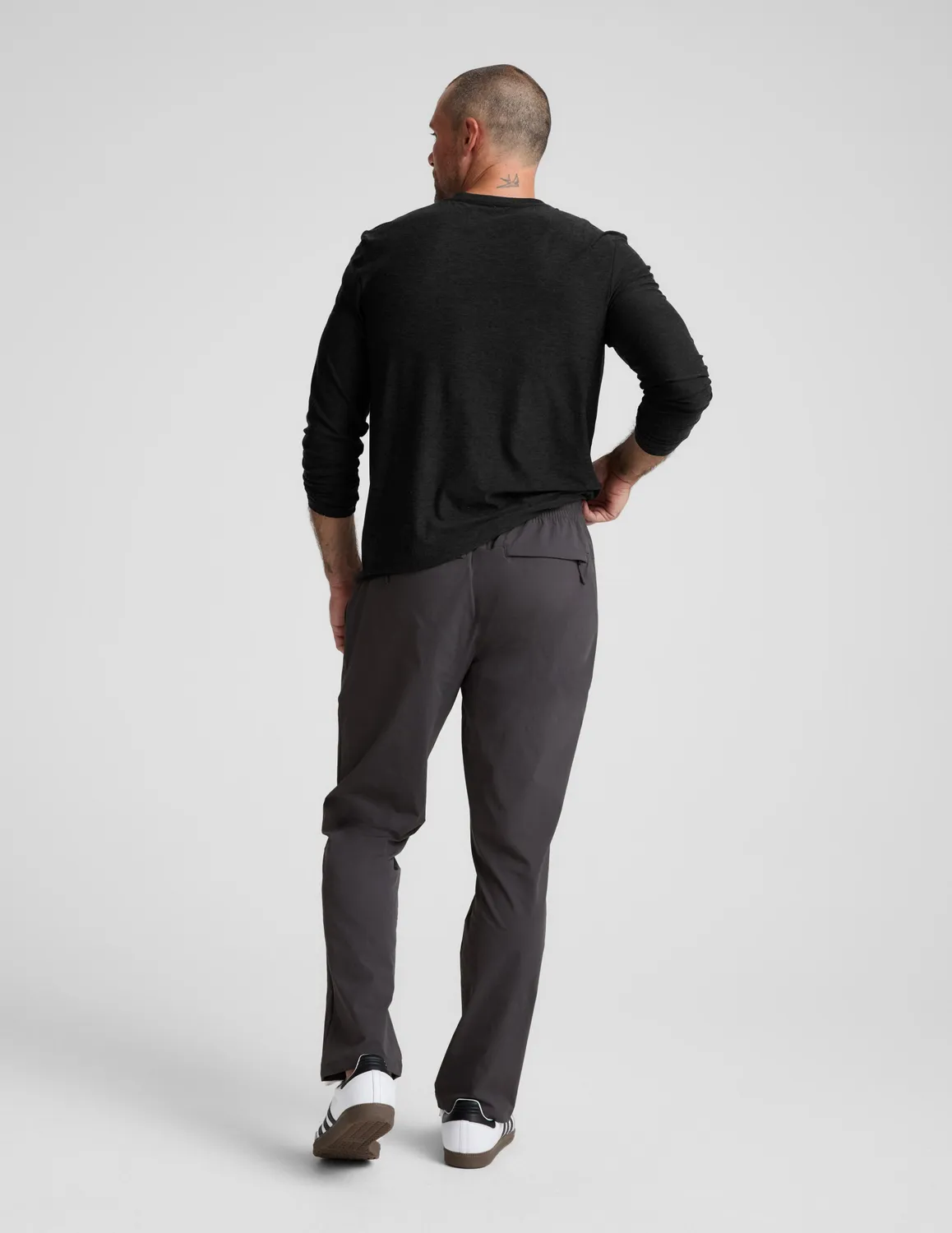Beyond Yoga All Terrain träningsbyxor Black Ash stretch