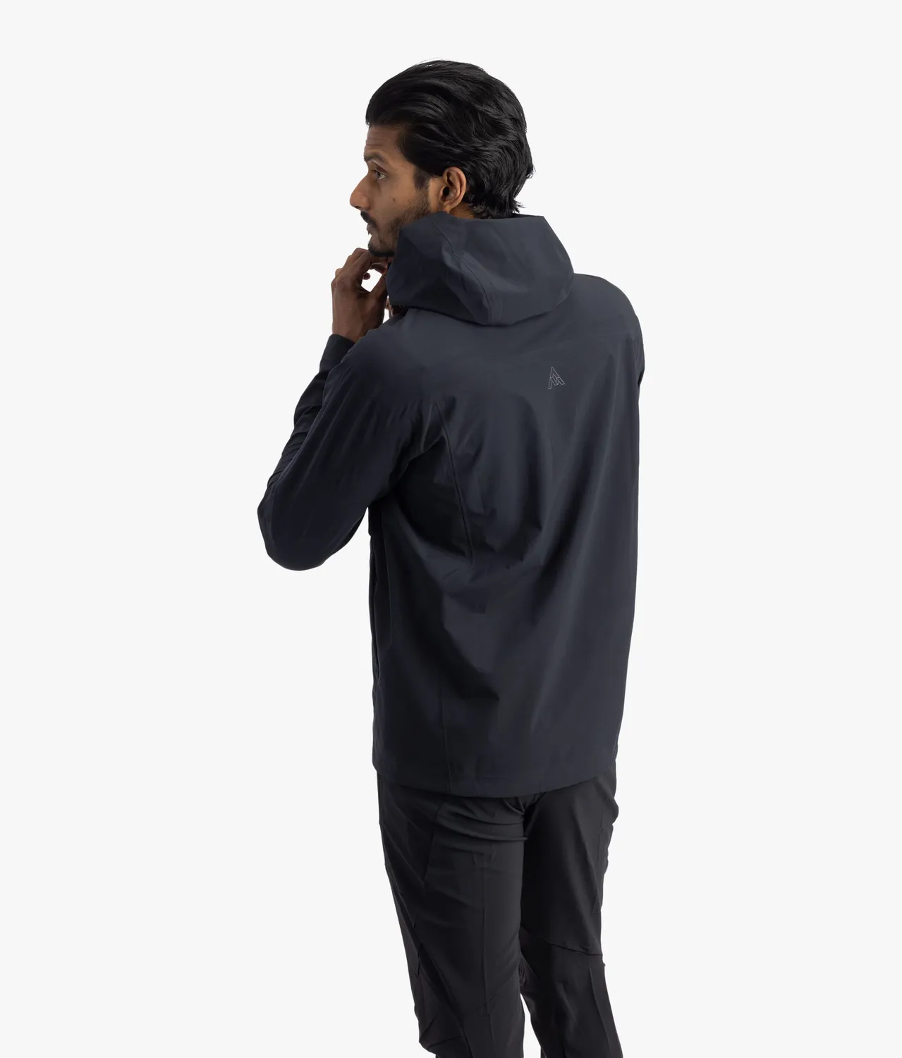 7MESH Cache anorak herr Black lätt packbar