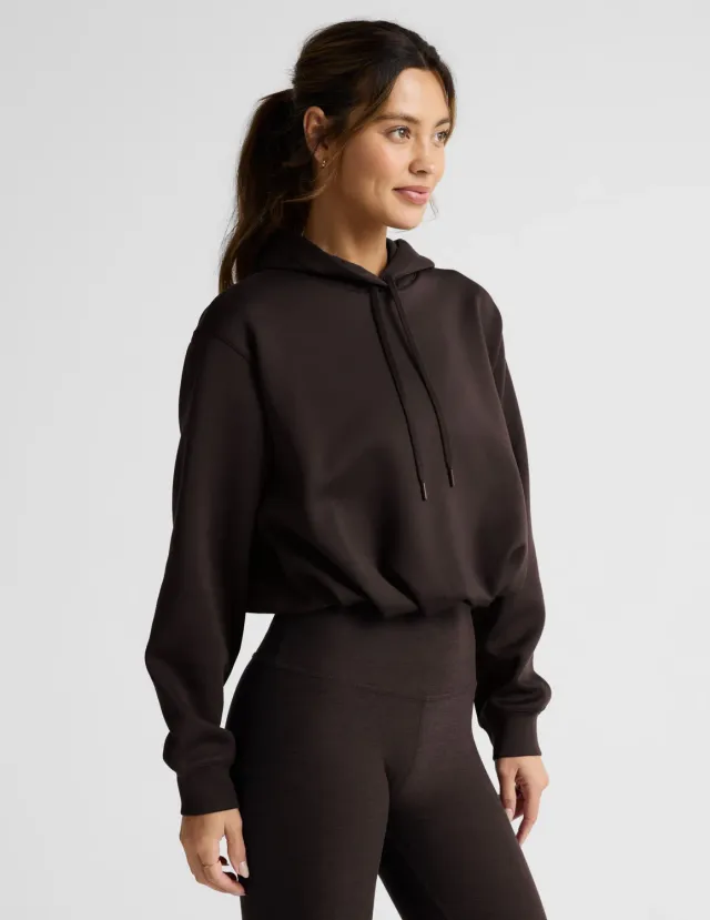 Beyond Yoga In The Flow Hoodie hoodtröja Dark Chocolate mjuk