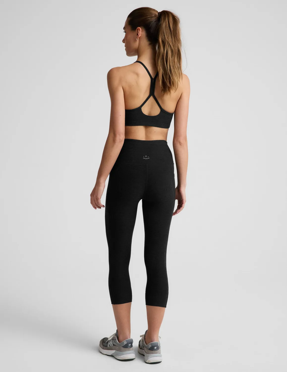 Beyond Yoga Spacedye Out Of Pocket High Waisted leggings Darkest Night med fickor