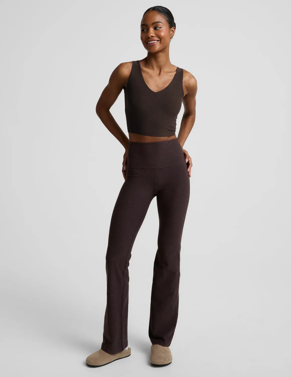 Beyond Yoga Spacedye Good Day Cropped Tank croptopp Dark Chocolate