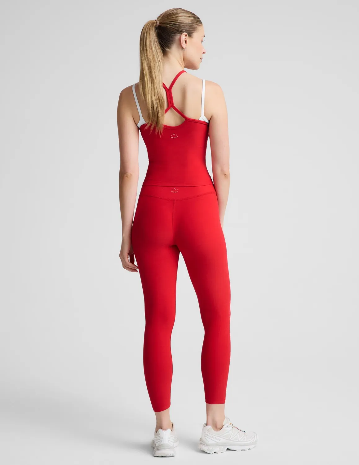 Beyond Yoga Spacedye Layered Midi leggings Candy Apple kontrast