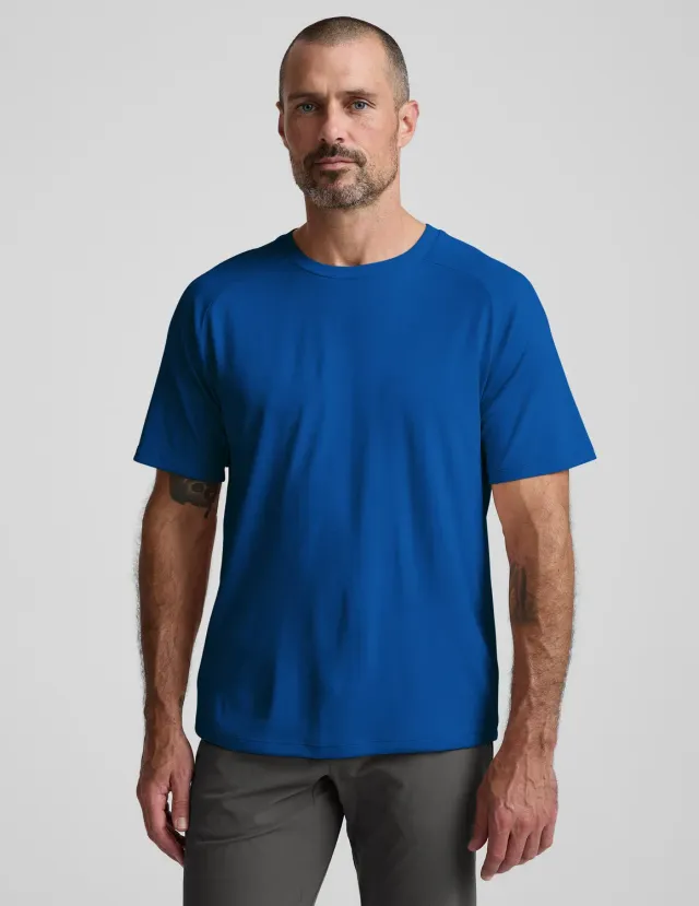Beyond Yoga All In Active T-shirt Horizon Cobalt slim fit