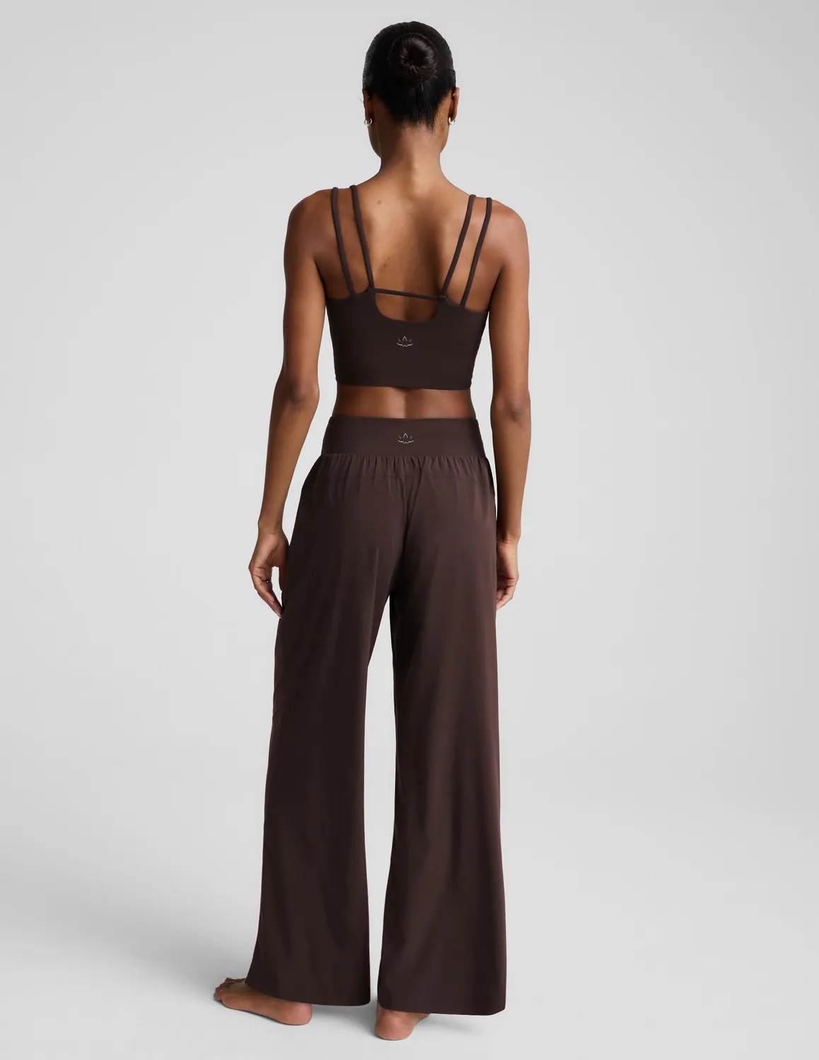 Beyond Yoga Glowzone Hybrid Straight Leg Pant 31" cocoa plum byxor