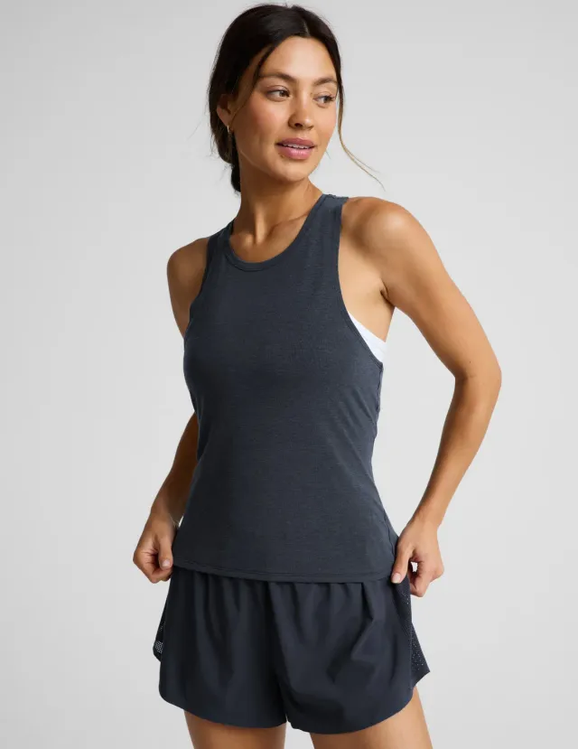 Beyond Yoga Breezeweight Active Racerback Tank träningslinne Navy sval