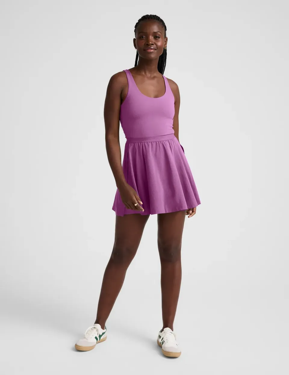 Beyond Yoga Score Pleated Dress klänning Fun Fuchsia veckad
