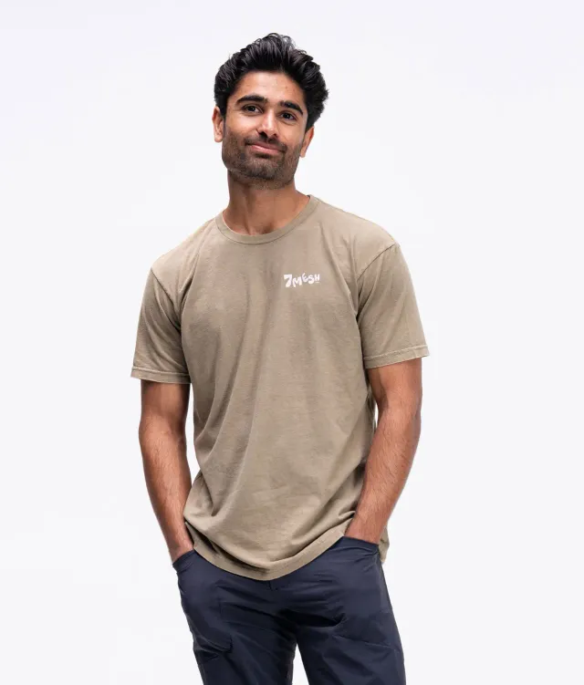 7MESH Podium t-shirt unisex Thyme vardagstopp