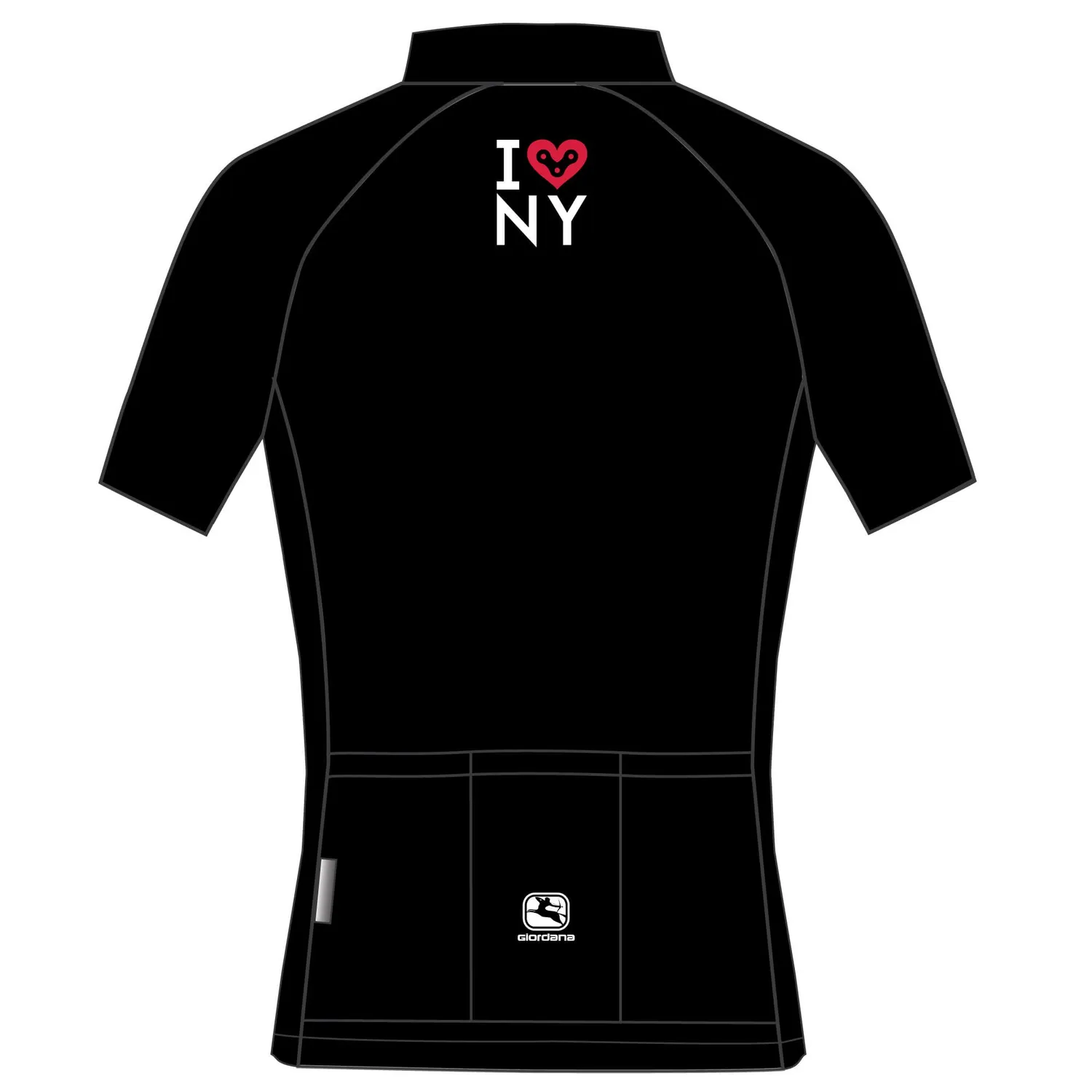 Giordana Moda Vero Pro cykeltröja svart NYC kortärm