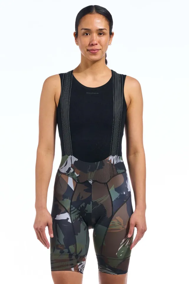 Giordana FR-C Brush Camo bibshorts dam svart