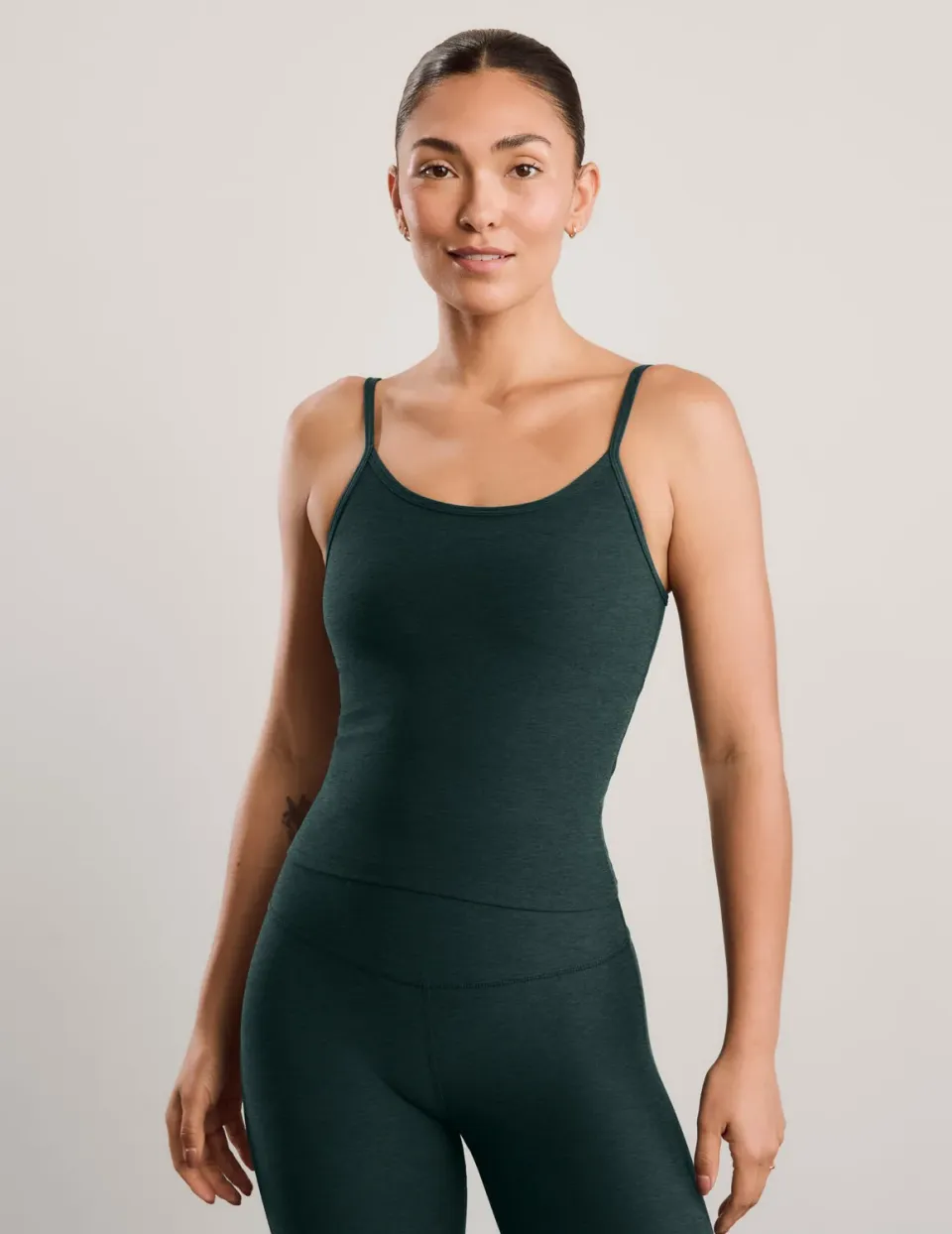 Beyond Yoga Spacedye Forever Tank linne Dark Ivy stretch