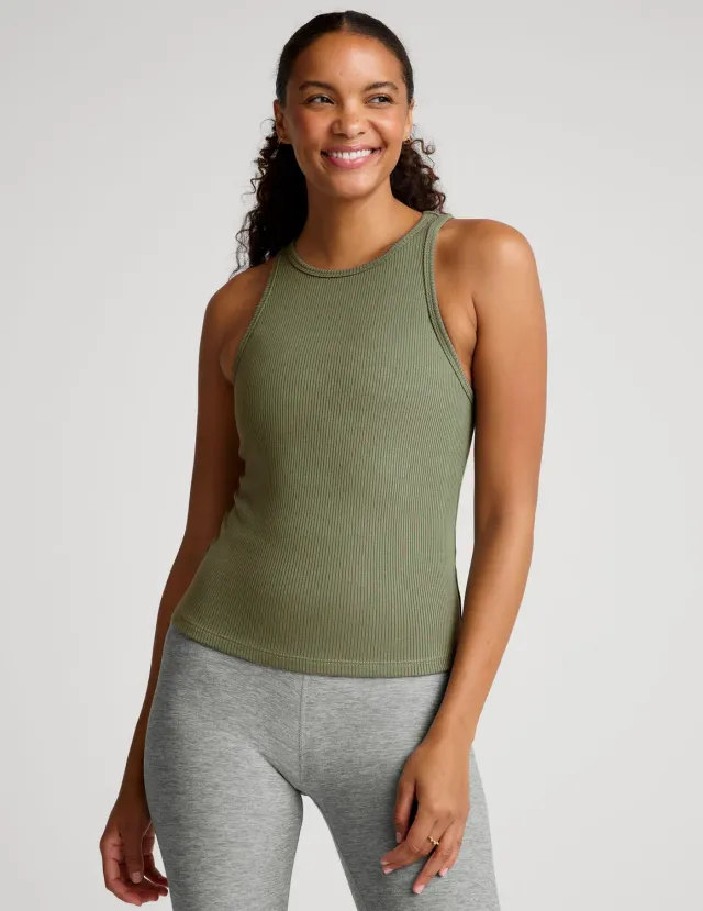 Beyond Yoga Formation linne Green Dusk ribbat