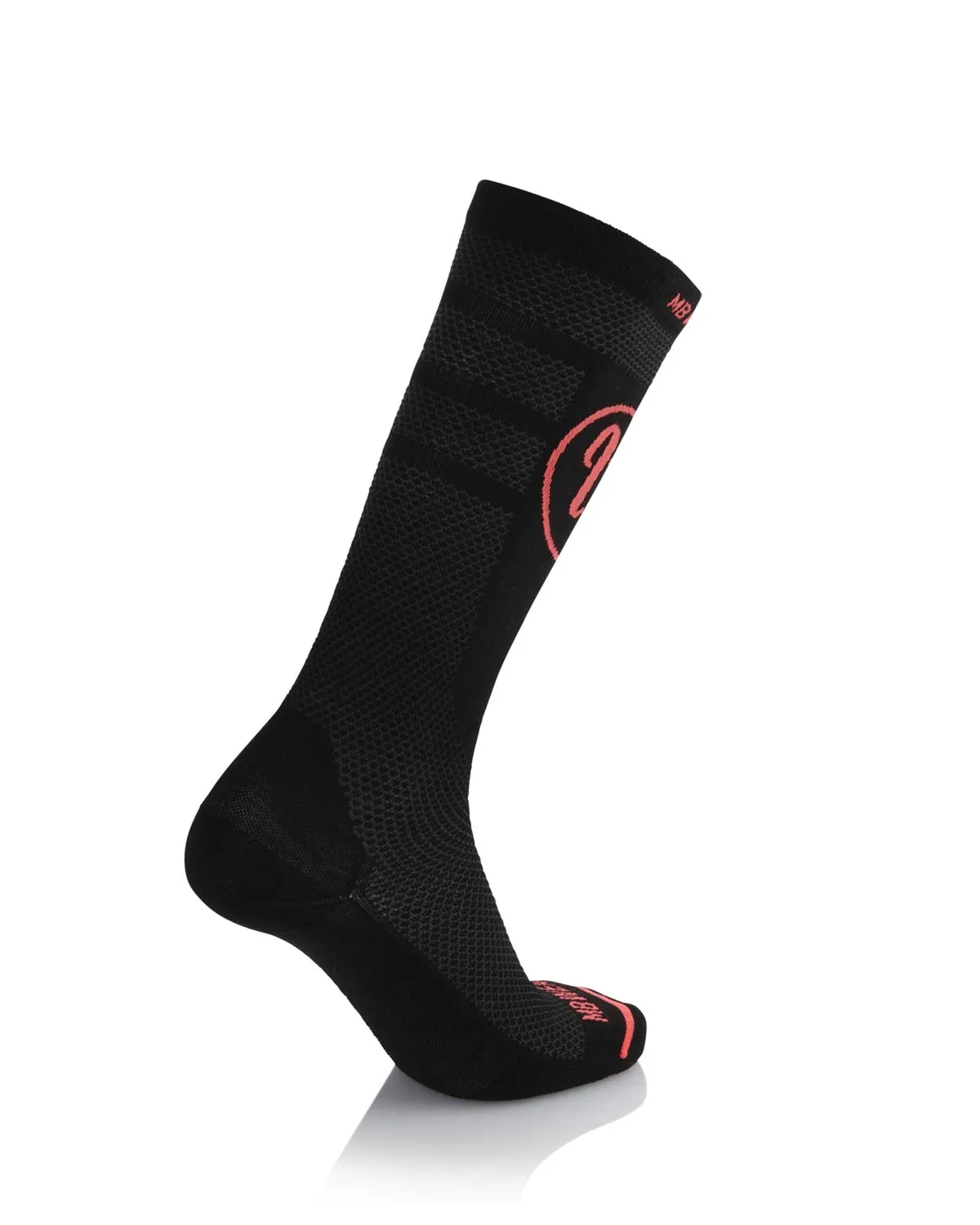 MB Wear Pro Gran Risa skidstrumpor svartröd ullmix
